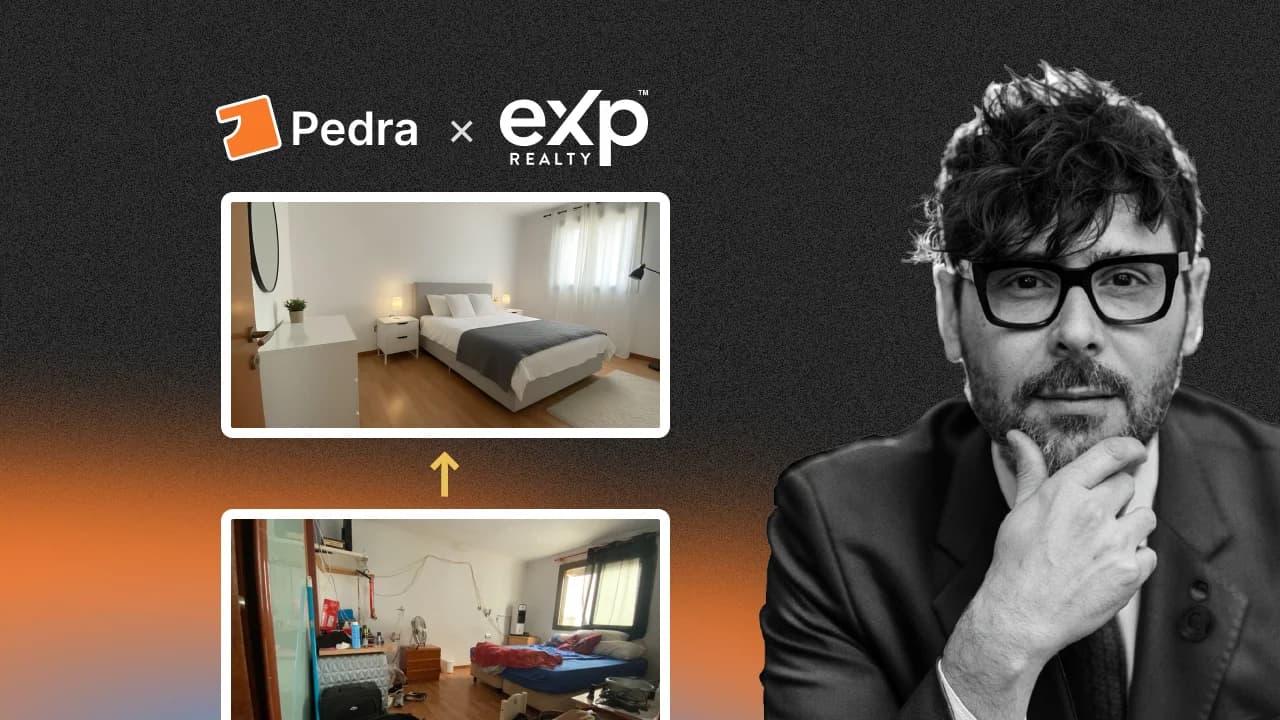 Cómo el Agente de eXp Realty España Vende Propiedades 3x Más Rápido con Pedra Virtual Staging – Ilustración de caso de estudio