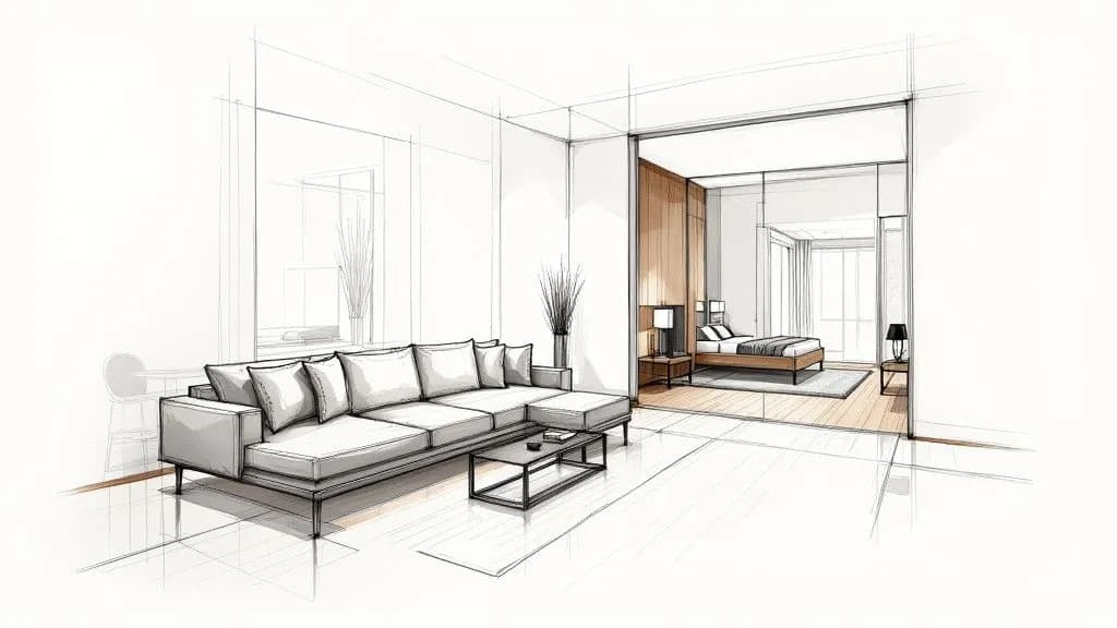 Escenificación de Diseño de Interiores para Vender Casas Más Rápido – Case study illustration