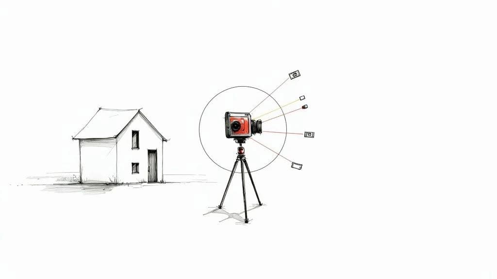 Elegir cámaras para recorridos virtuales de 360 grados. – Case study illustration