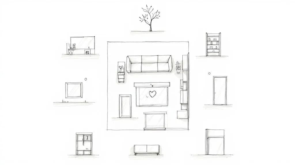 8 ideas de alto impacto para salas de estar pequeñas en 2025 – Case study illustration