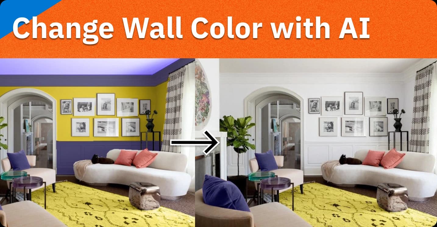Changer la couleur des murs avec l'IA | Home Staging virtuel