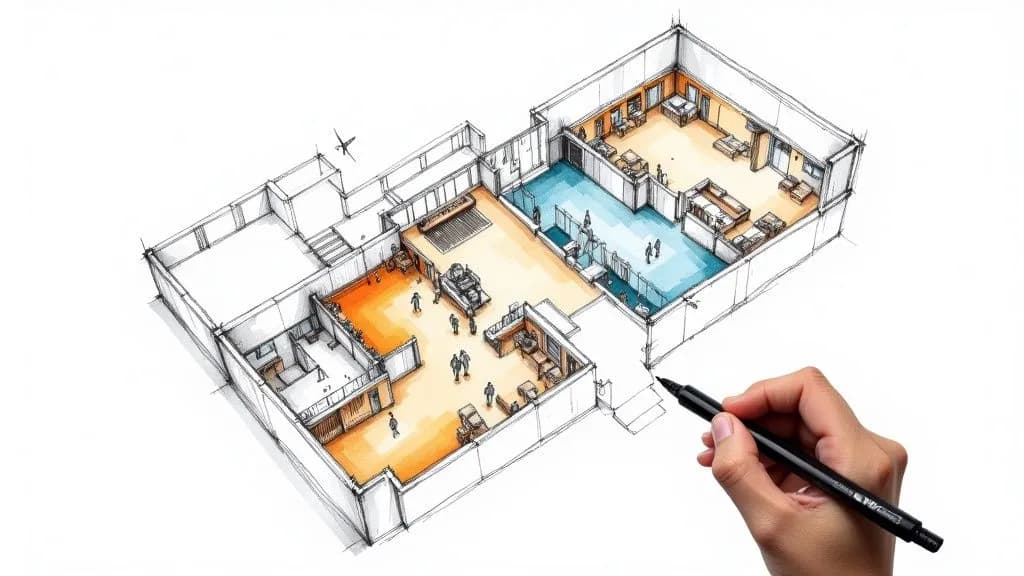 Su guía para el plano de un edificio comercial: Esenciales – Case study illustration