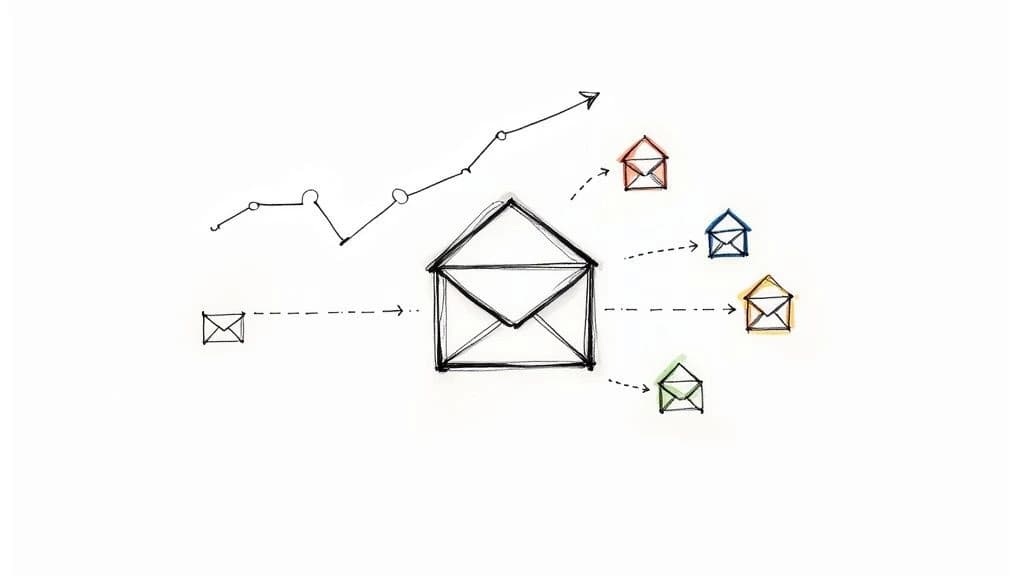 Marketing por correo electrónico inmobiliario: Aumenta aperturas y conversiones – Case study illustration