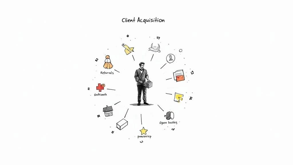 Cómo conseguir clientes como agente inmobiliario – Case study illustration