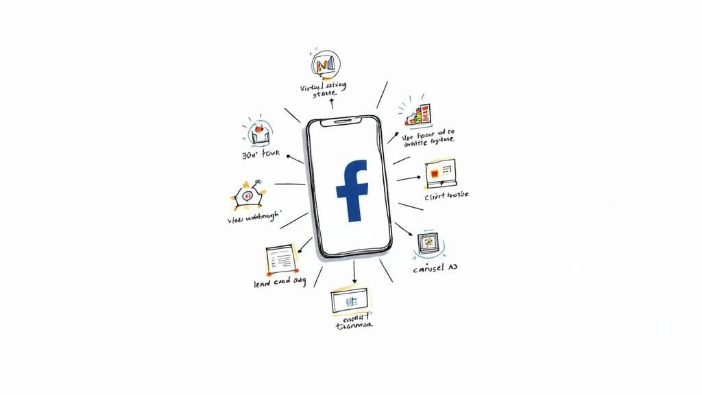8 ideas de marketing en Facebook para bienes raíces en 2025 – Case study illustration