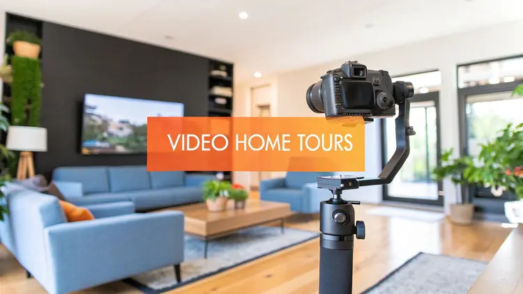 A Guide to Real Estate Video Tours – Decorative illustration