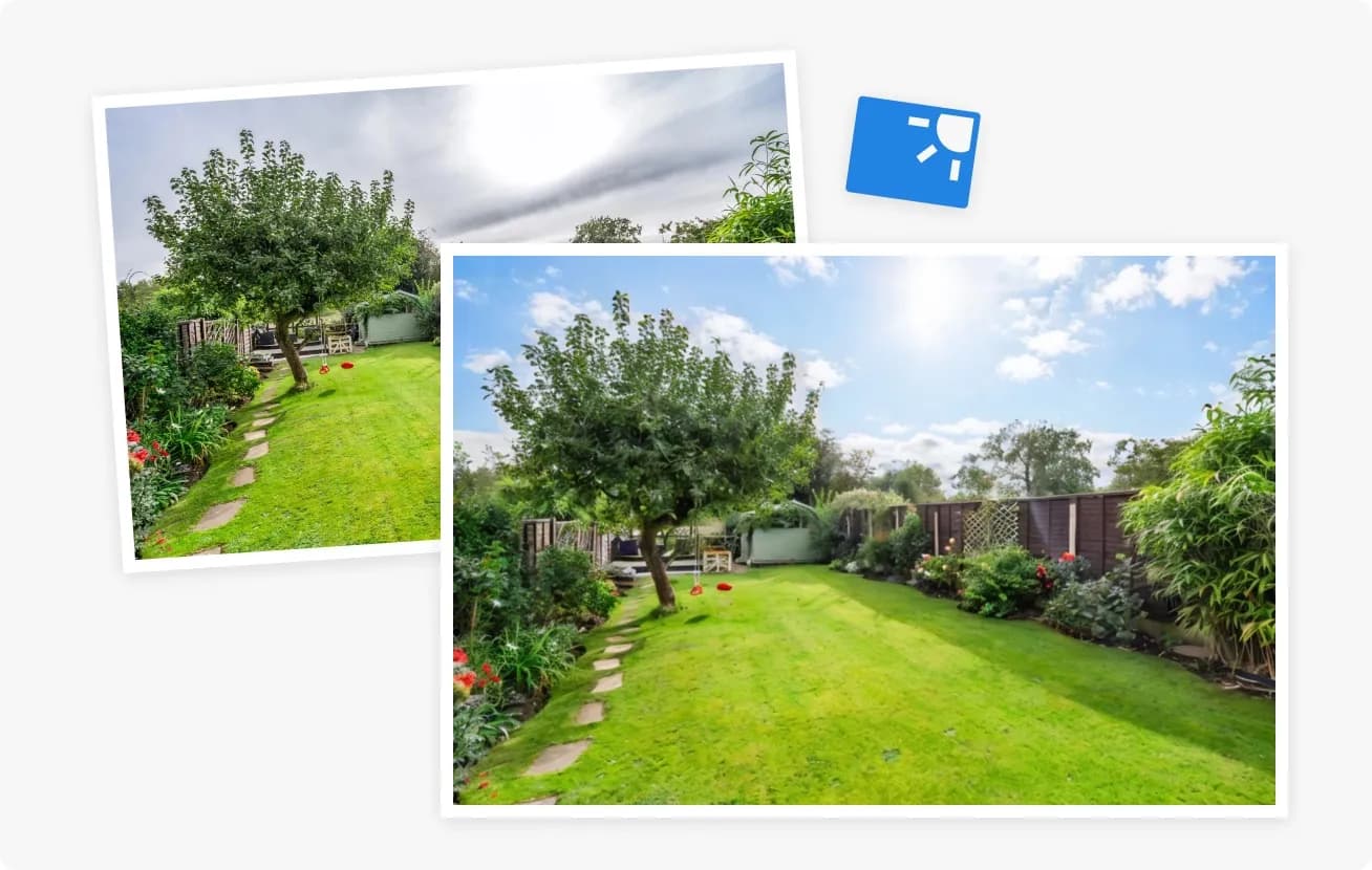 How to Make the Sky Blue in Your Property Photos – Decorative illustration