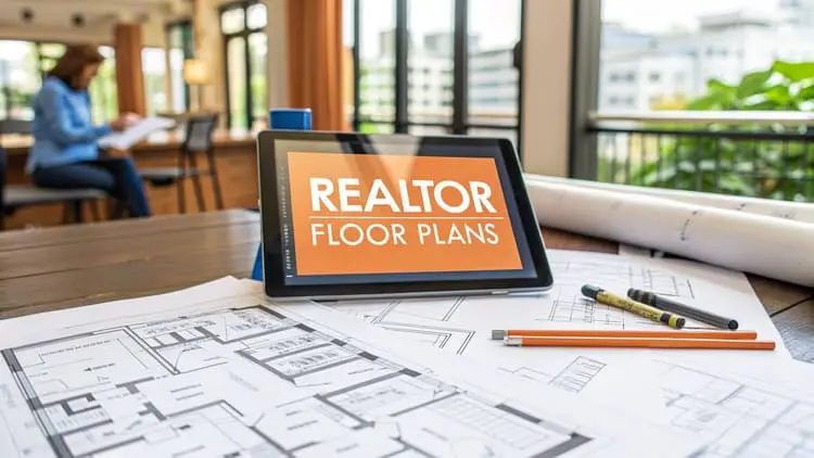6 planos de planta para agentes inmobiliarios que debes conocer – Decorative illustration