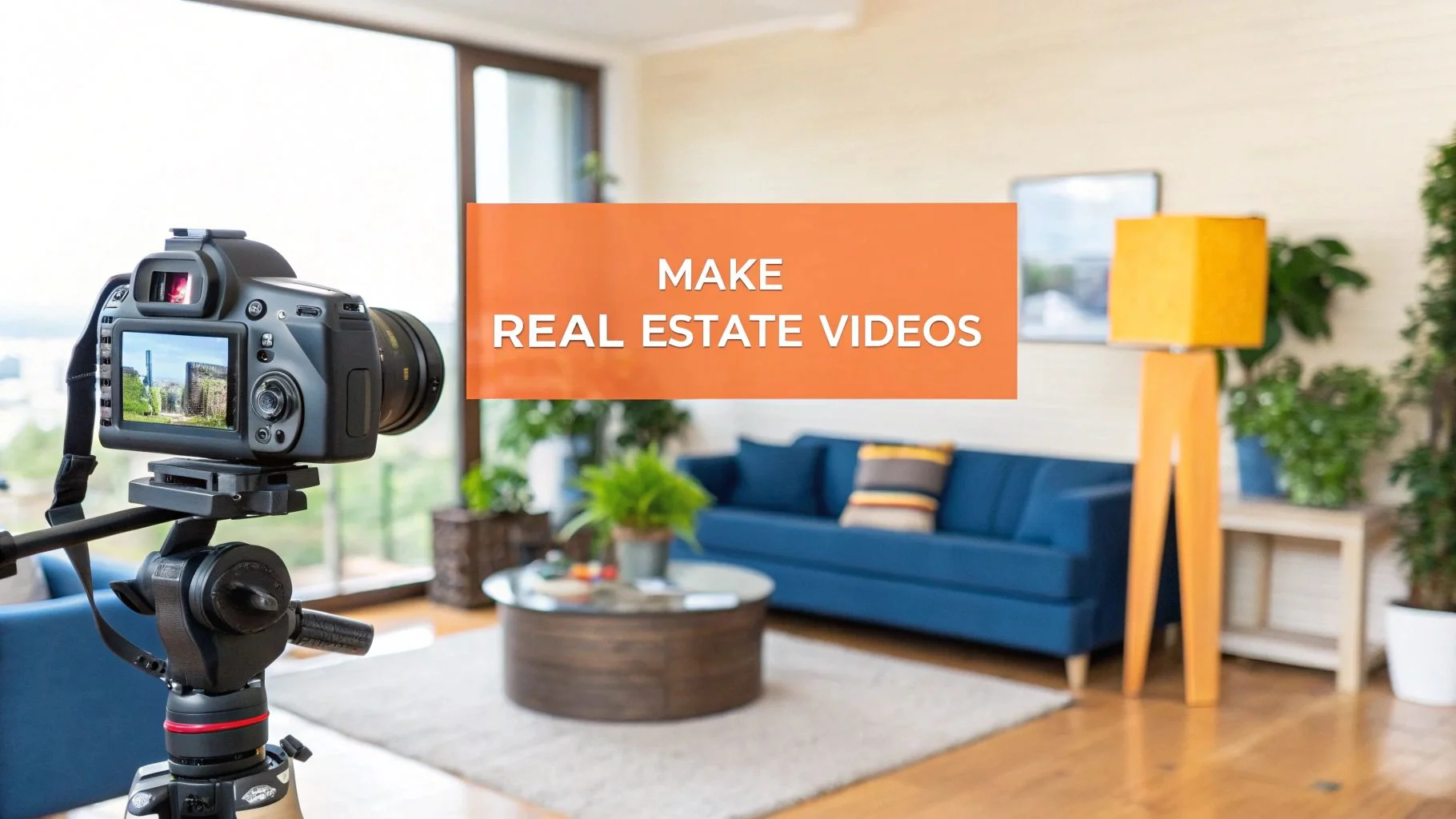 Cómo hacer videos inmobiliarios que se vendan rápido – Decorative illustration