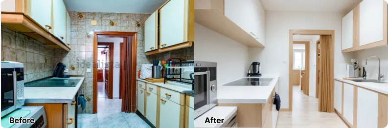 Ejemplo de Home Staging: Cocina Antes y Después