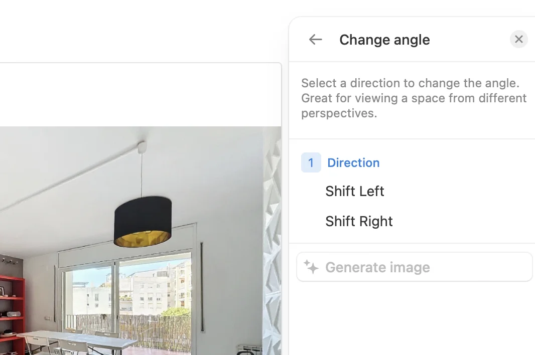 Come cambiare angolazione della fotocamera nella messa in scena virtuale - Sequenza dei passaggi
