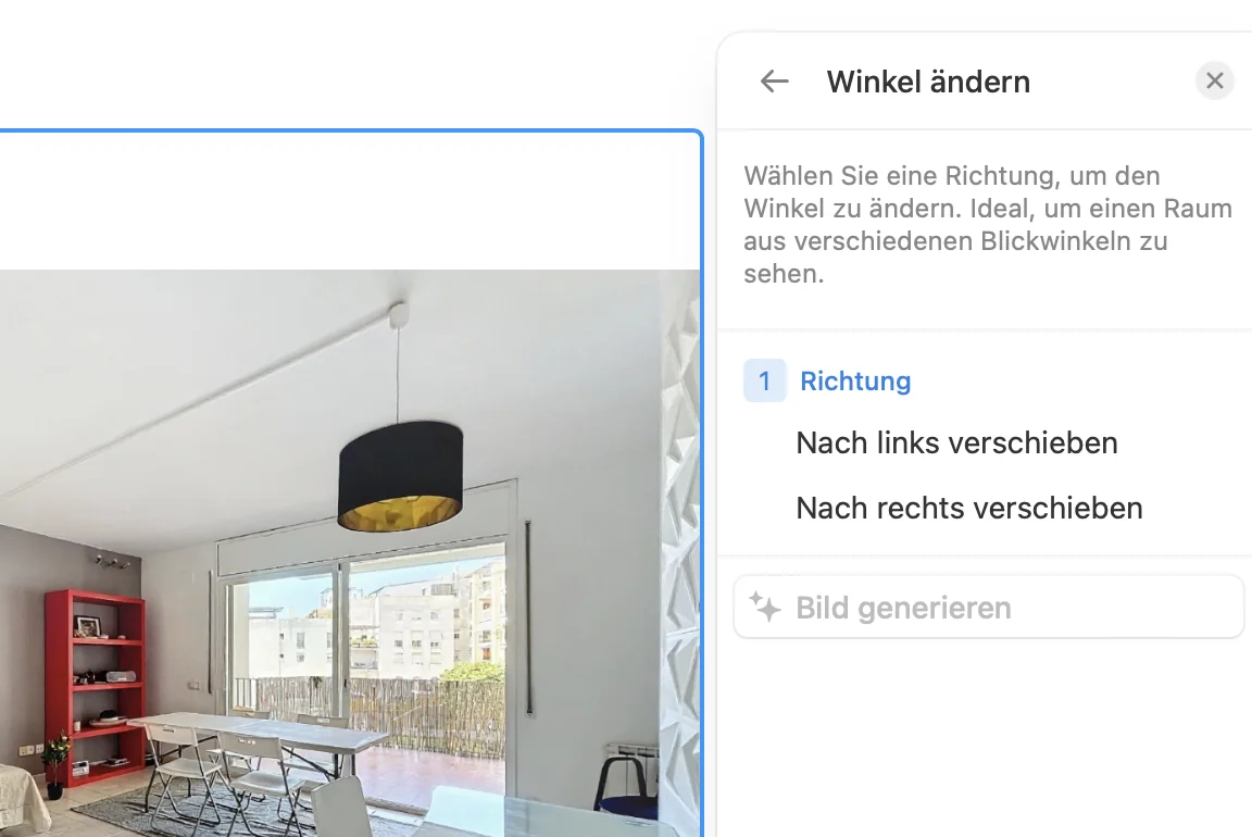 Wie man den Kamerawinkel in der virtuellen Inszenierung ändert - Schrittfolge