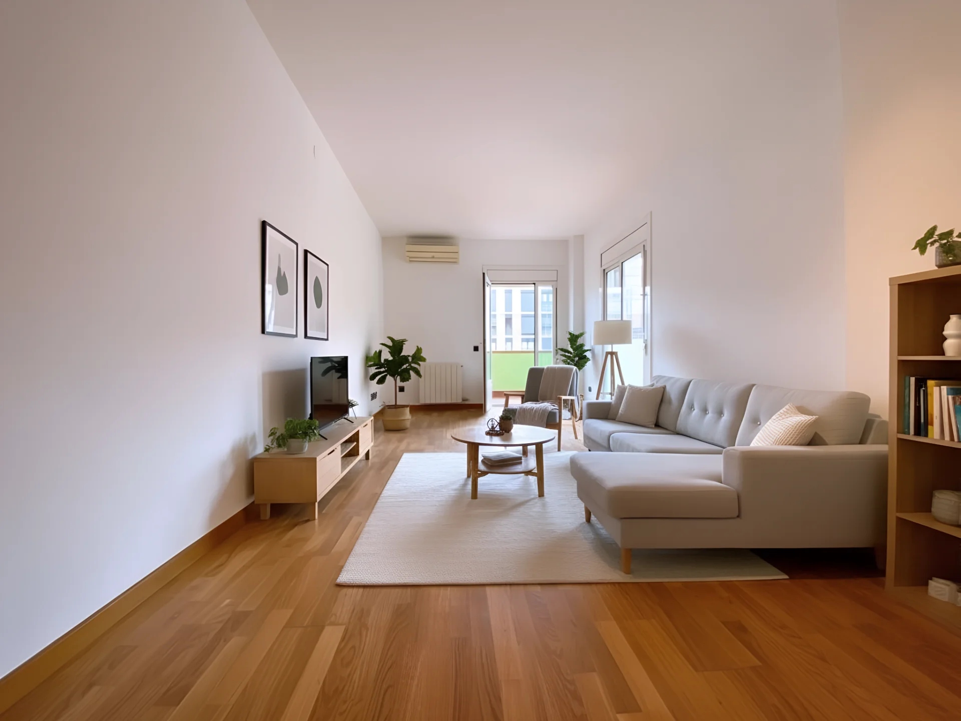 Después - Apartamento amueblado virtualmente con diseño moderno y fresco