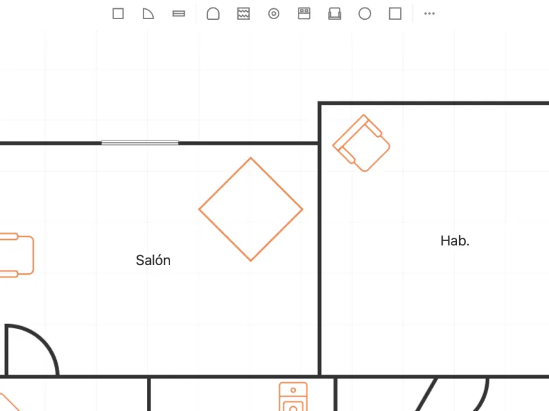 Cómo usar la herramienta de planos de planta – Captura de pantalla del software Pedra