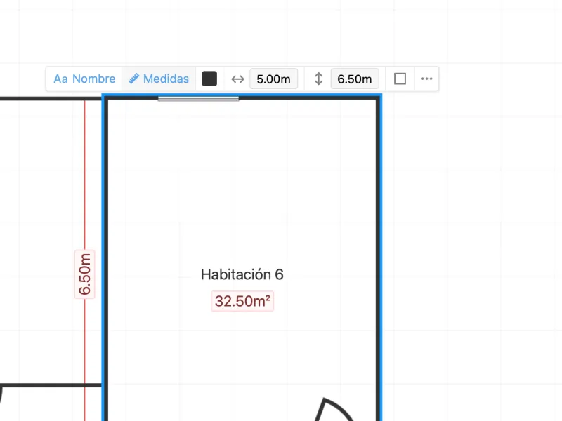 Cómo usar la herramienta de planos de planta – Captura de pantalla del software Pedra