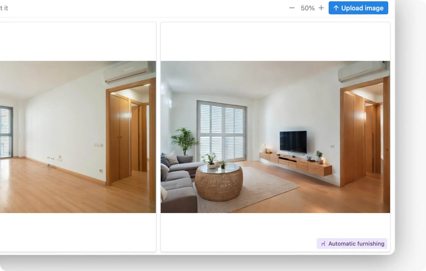 Cómo usar la herramienta de amueblado para amueblar virtualmente – Captura de pantalla del software de Pedra
