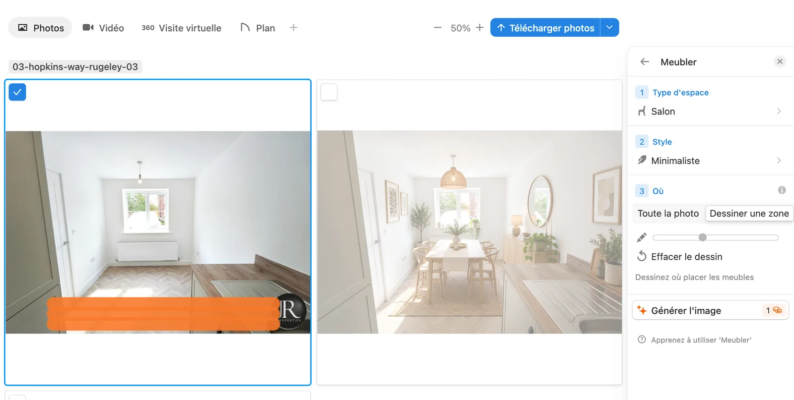 Exemple sur comment réaliser la mise en scène virtuelle