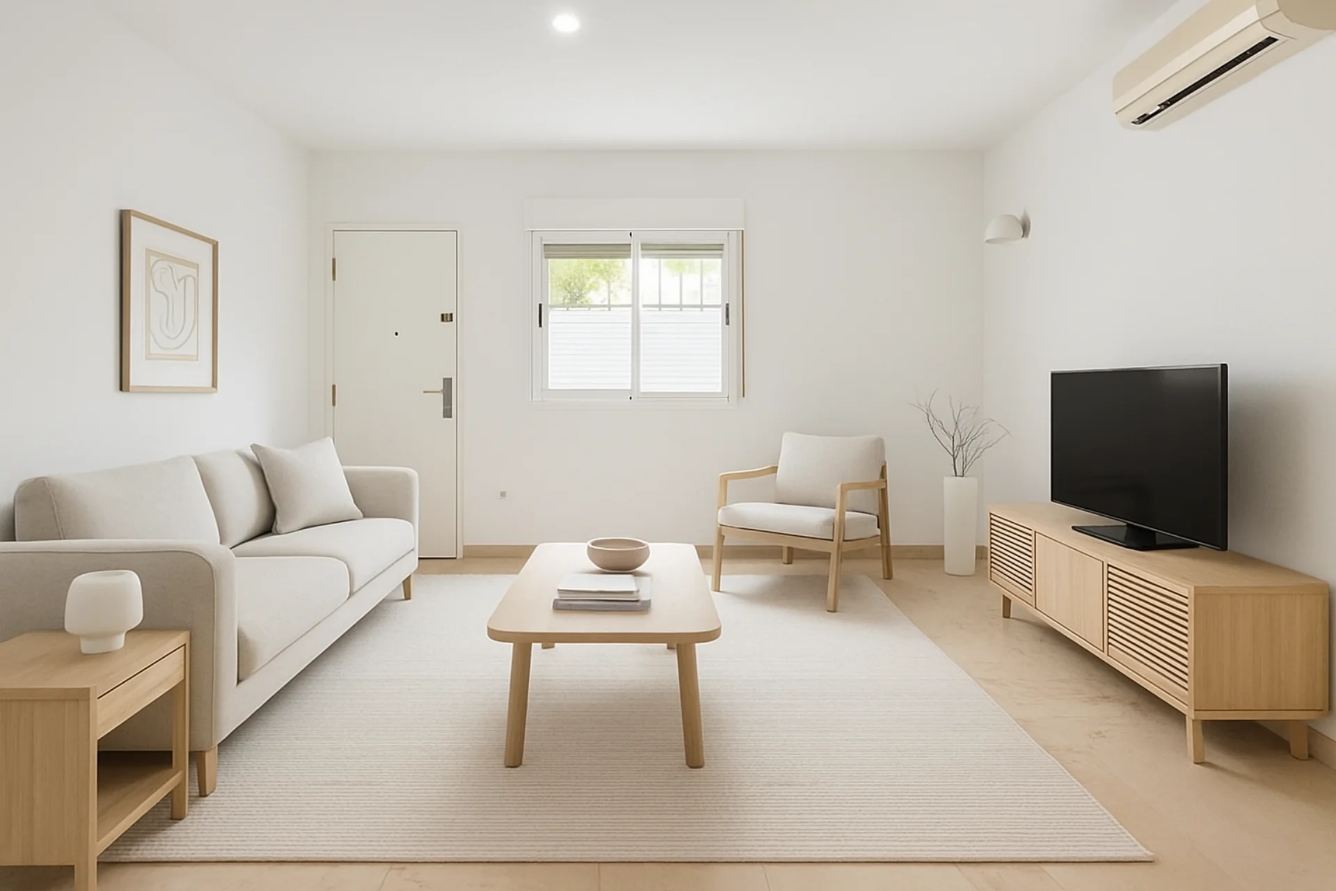 Después del home staging - Apartamento amueblado en Nervión