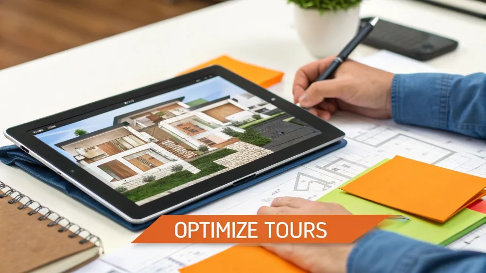Tour virtuale di un immobile condiviso su portali di annunci, social e via e-mail
