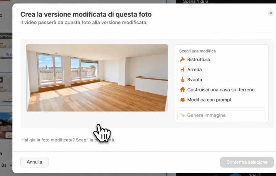 Effetto apparizione: scegliere Arreda perché i mobili compaiano nella stanza vuota