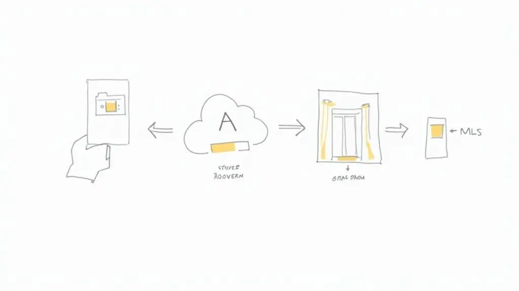 Un agente inmobiliario usando una tableta para hacer home staging virtual en una propiedad